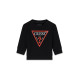 Guess παιδική φούτερ μπλούζα logo αγόρι N73Q10KAUG0-JBLK μαύρο