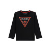 Guess logo παιδική μακρυμάνικη μπλούζα αγόρι N84I24K8HM0-JBLK μαύρο