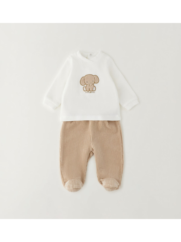 iDO βρεφικό σετ unisex 4H002-0112 λευκό