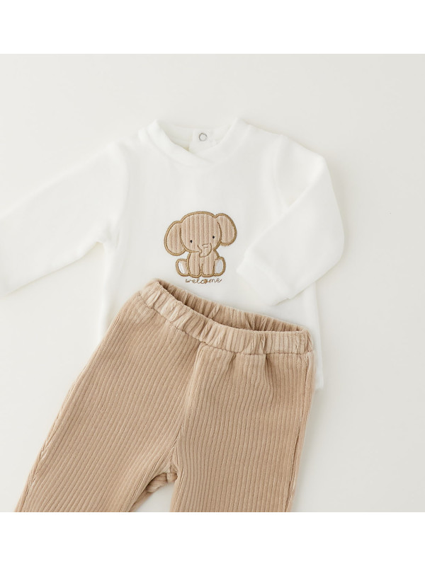 iDO βρεφικό σετ unisex 4H002-0112 λευκό