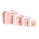 A little lovely company: Δοχείο φαγητού Lunch box set Butterflies SBSEBU42 ροζ