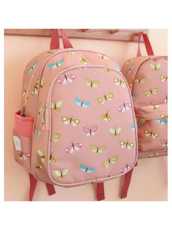 A little lovely company: Τσάντα πλάτης νηπιαγωγείου Butterflies BPBUPI52 ροζ