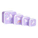 A little lovely company: Σετ 4 δοχεία φαγητού Lunch & Snack Box - Unicorn Dreams SBSEUD73 λιλά
