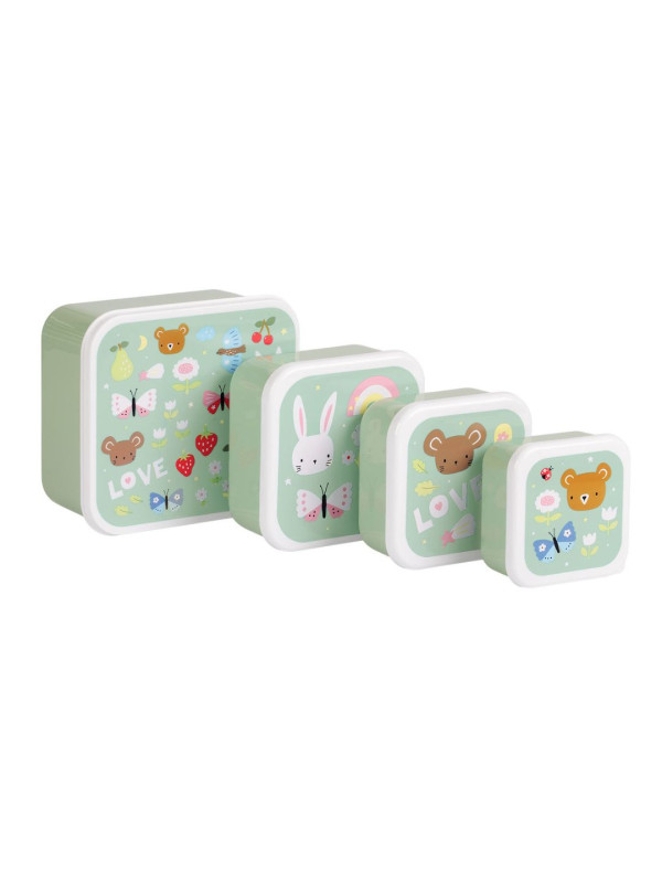 A little lovely company: Δοχείο φαγητού Lunch box set Joy SBSEJO62 βεραμάν