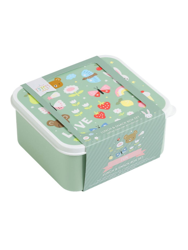 A little lovely company: Δοχείο φαγητού Lunch box set Joy SBSEJO62 βεραμάν