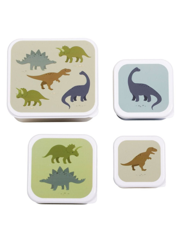 A little lovely company: Δοχείο φαγητού Lunch box set Dinosaurs SBSEDI38 λαδί