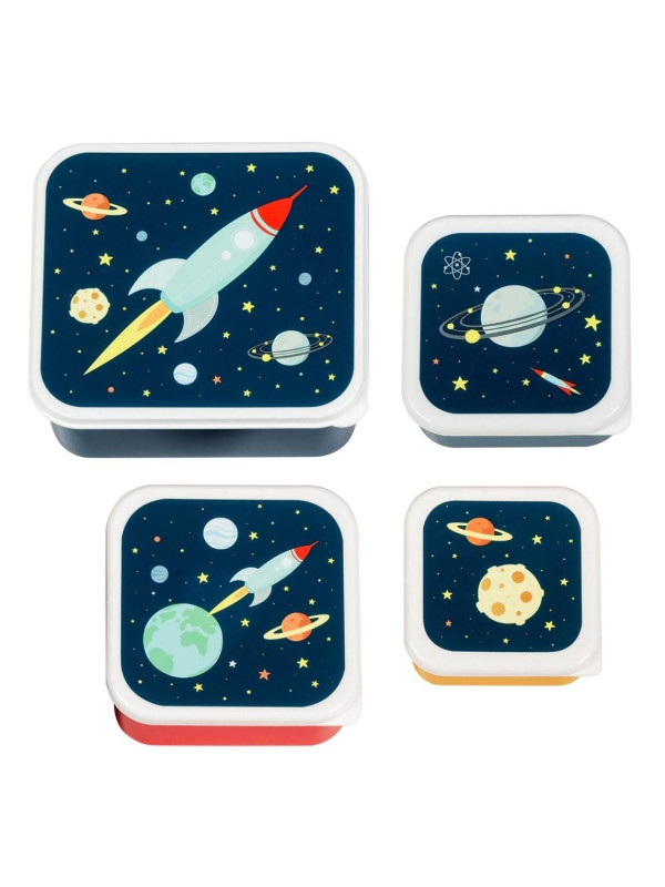 A little lovely company: Δοχείο φαγητού Lunch box set Joy Space SBSESP21 μπλε