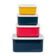 A little lovely company: Δοχείο φαγητού Lunch box set Joy Space SBSESP21 μπλε