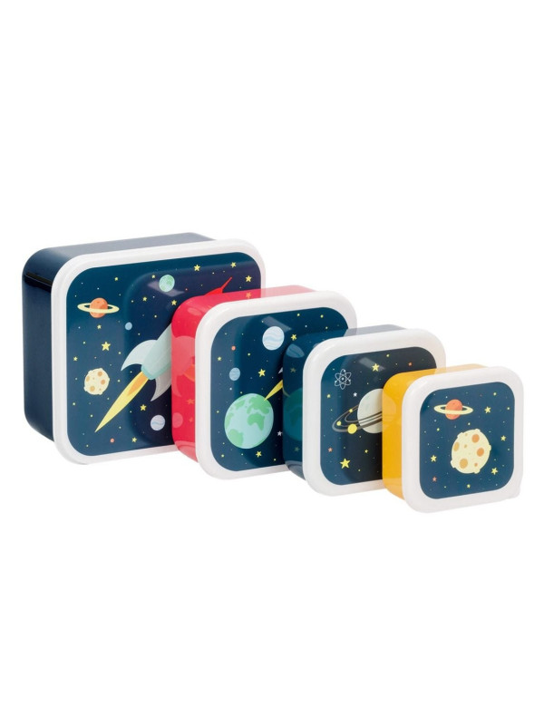A little lovely company: Δοχείο φαγητού Lunch box set Joy Space SBSESP21 μπλε