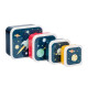 A little lovely company: Δοχείο φαγητού Lunch box set Joy Space SBSESP21 μπλε