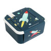 A little lovely company: Δοχείο φαγητού Lunch box set Joy Space SBSESP21 μπλε