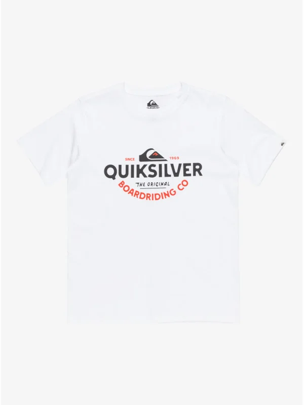 QUIKSILVER κοντομάνικο T-Shirt αγόρι EQBZT04847-WBBO λευκό QUIKSILVER κοντομάνικο T-Shirt αγόρι EQBZT04847-WBBO λευκό